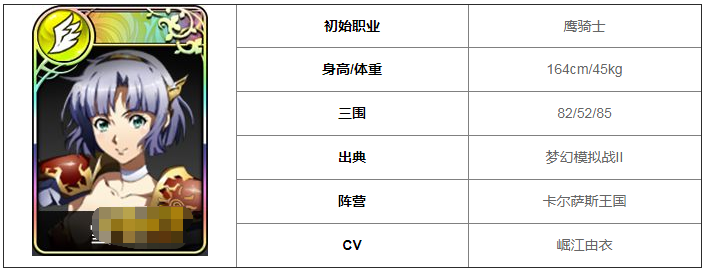 夢幻模擬戰手游雪莉屬性介紹 雪莉轉職方向推薦