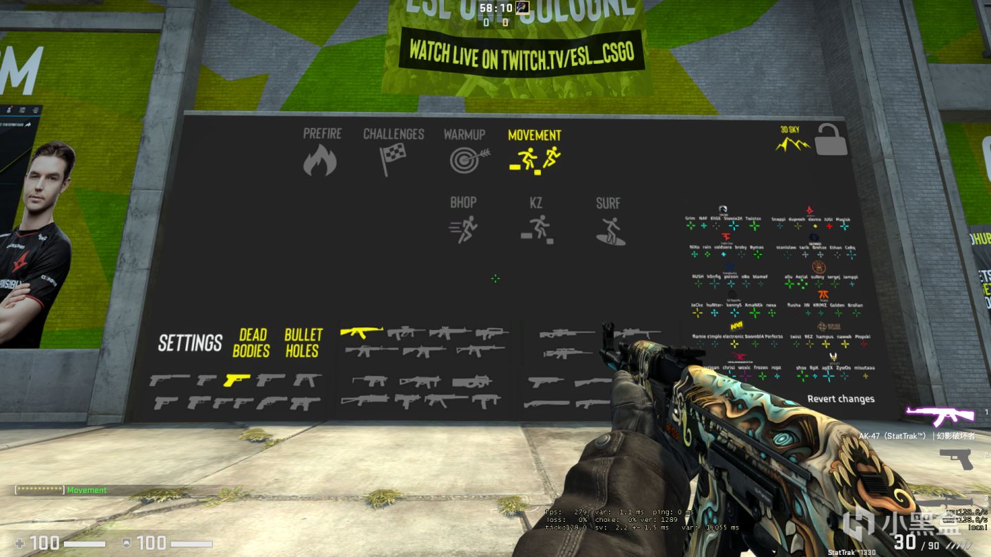CSGO優質社區圖：練槍，快速綁定鍵位、config圖，手臂模型調整圖