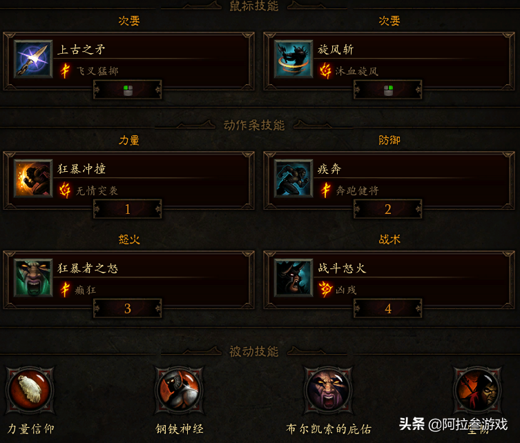 暗黑破壞神3：20賽季野蠻人荒原痛割速刷小秘境，優勢裝備技能