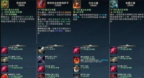 LOL手游裝備翻譯圖解 英雄聯盟手游裝備中文介紹大全