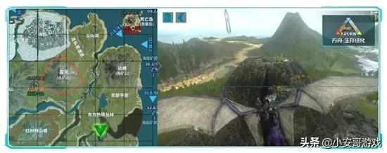 手游(方舟生存進化)地圖生物礦藏分布攻略