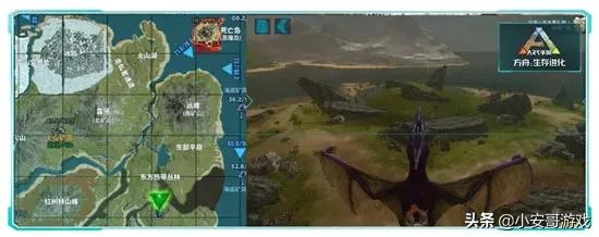 手游(方舟生存進化)地圖生物礦藏分布攻略