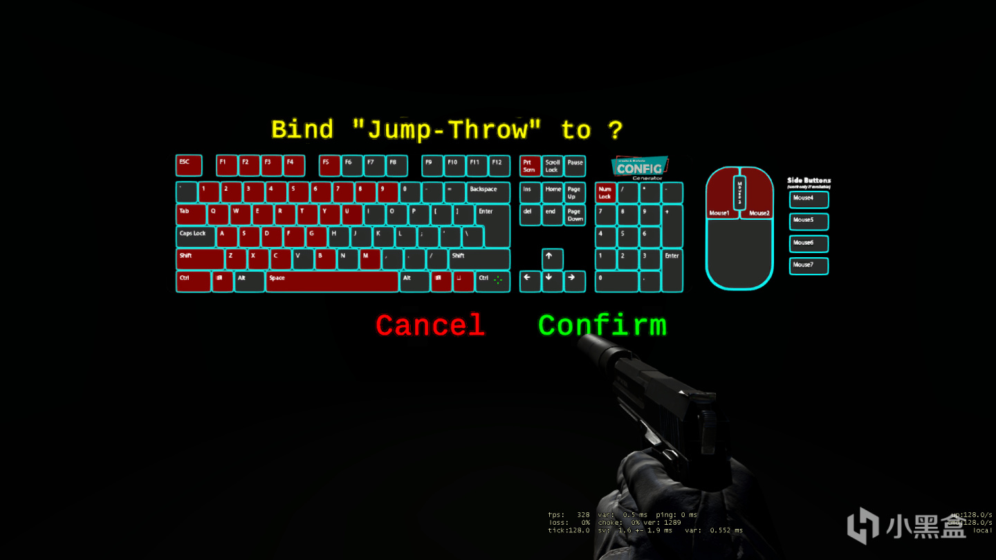 CSGO優質社區圖：練槍，快速綁定鍵位、config圖，手臂模型調整圖