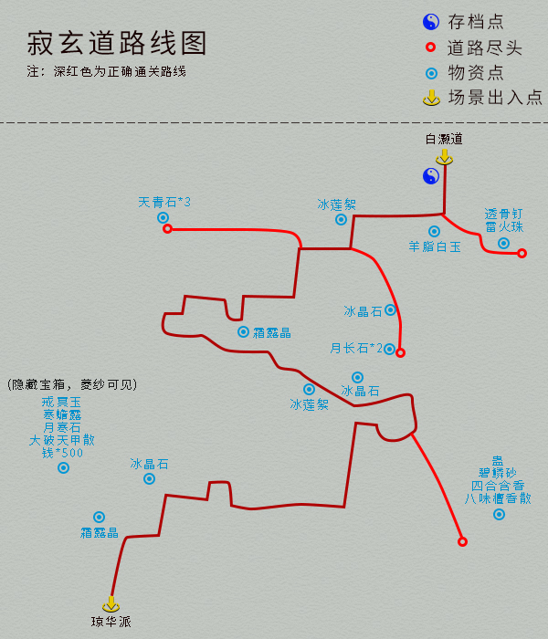 單機游戲《仙劍4》完整圖文攻略，詳細地圖物資標記