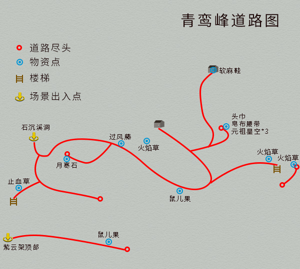 單機游戲《仙劍4》完整圖文攻略，詳細地圖物資標記