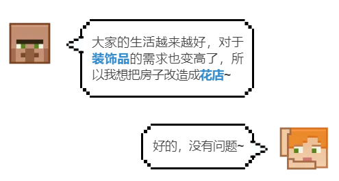 村民高質量生活《我的世界》小木屋變身精致花店 文藝氣息滿分