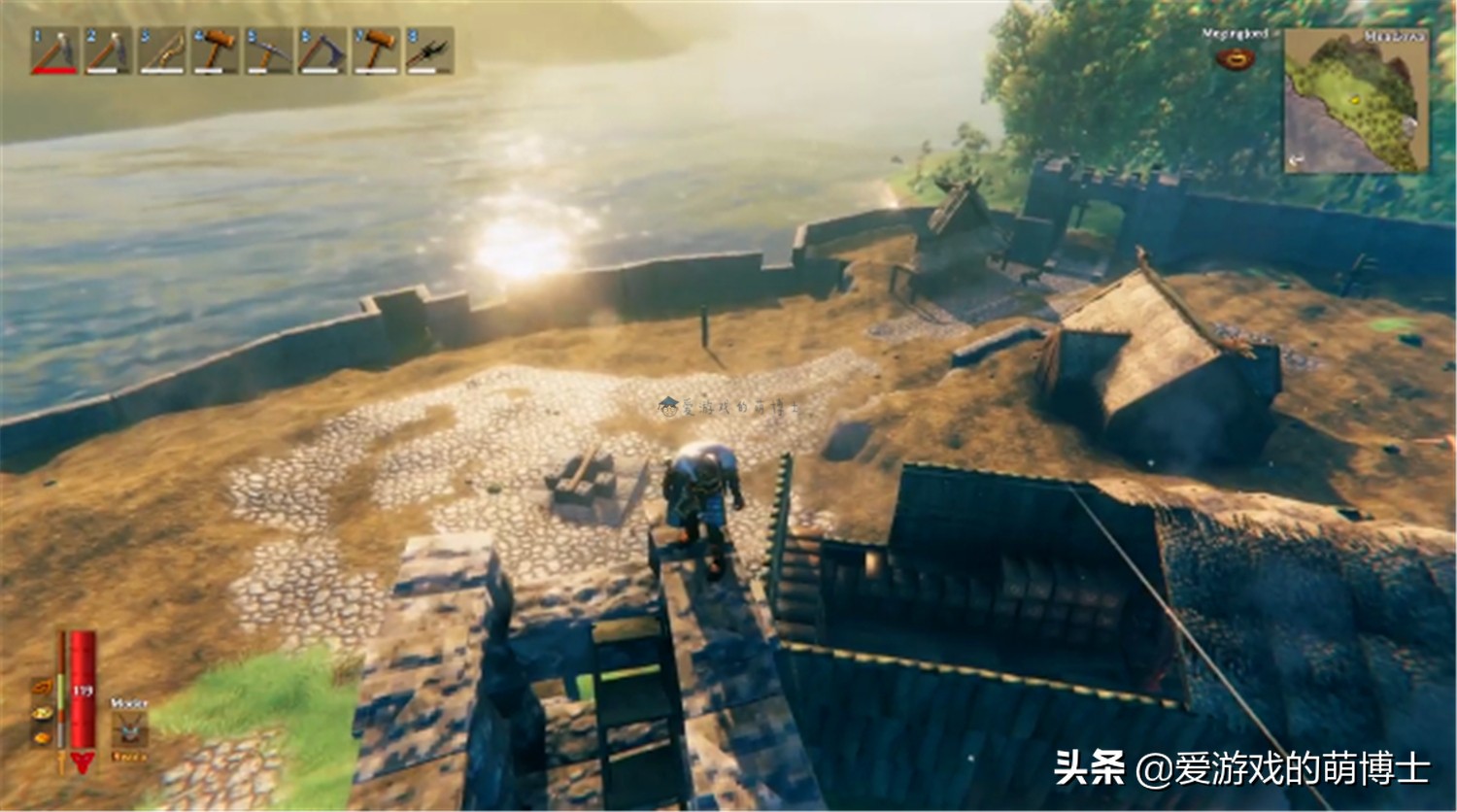 玩家正在《Valheim》中打造《上古卷軸5》雪漫城