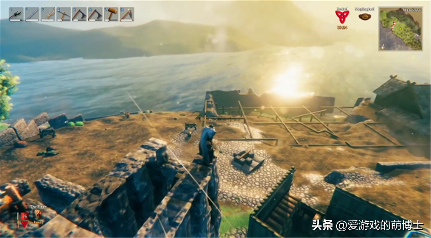 玩家正在《Valheim》中打造《上古卷軸5》雪漫城