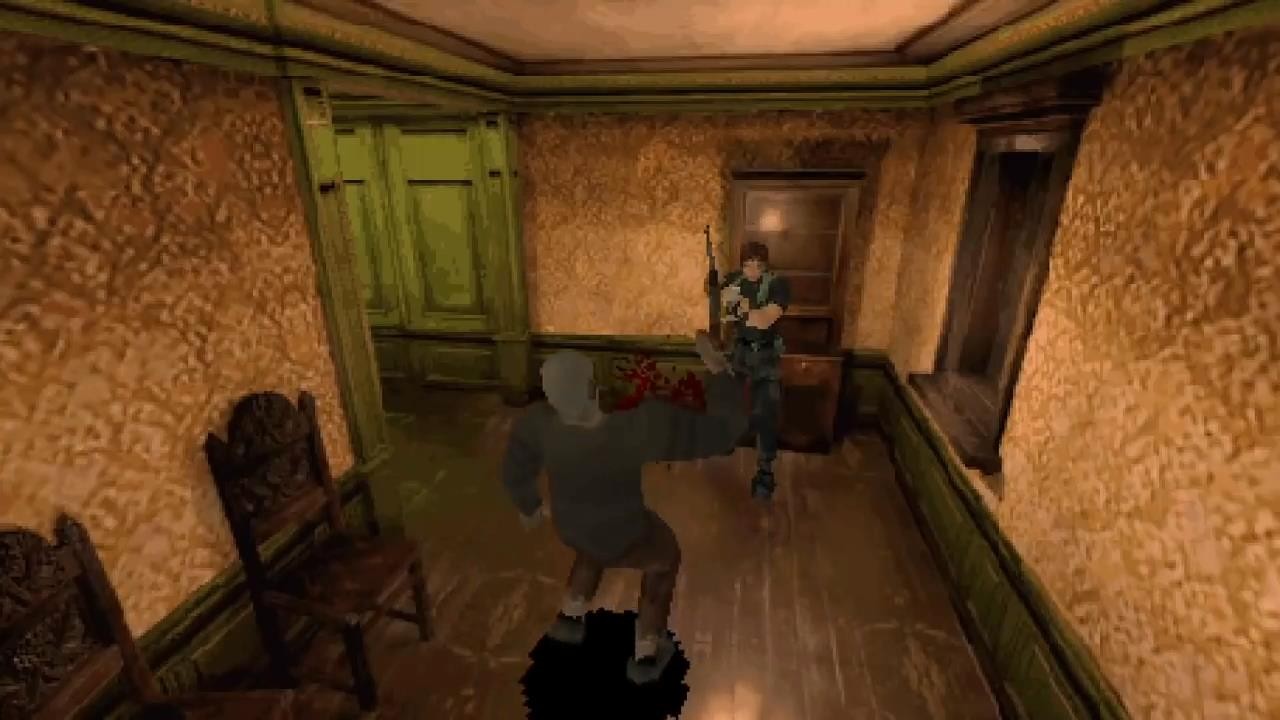 《生化危機4》PS1畫質版Mod演示 全屏馬賽克