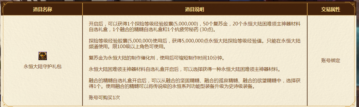 《DNF》永恒大陸守護禮包活動網址