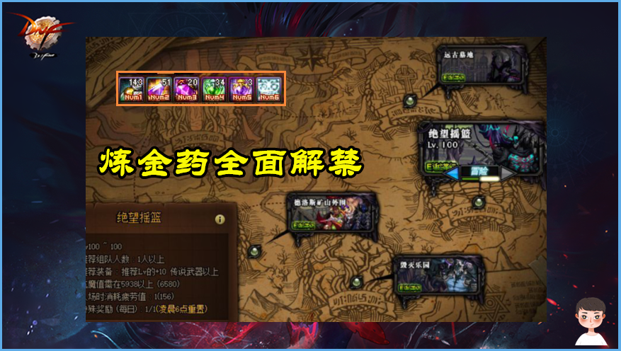 DNF：黑鴉之境3大必備藥！全隊-20%冷卻，提升開荒成功率