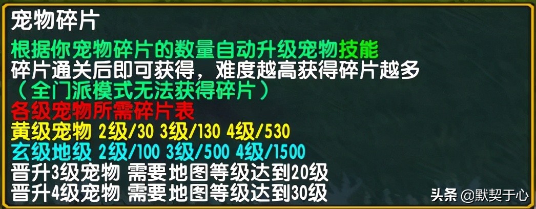 《默契于心》魔獸爭霸3:混亂武林·蒼山負雪·攻略·令牌寵物篇