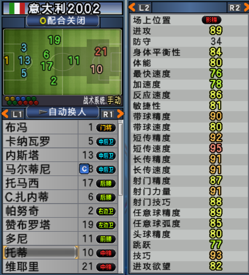 實況足球10韓日世界杯珍藏版：沉沒的藍白巨艦意大利到底有多強？