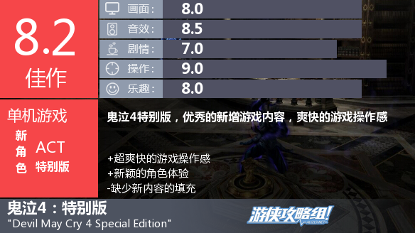 《鬼泣4:特別版》游戲評測:全家老小齊上陣