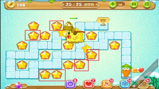 保衛蘿卜2第06關攻略