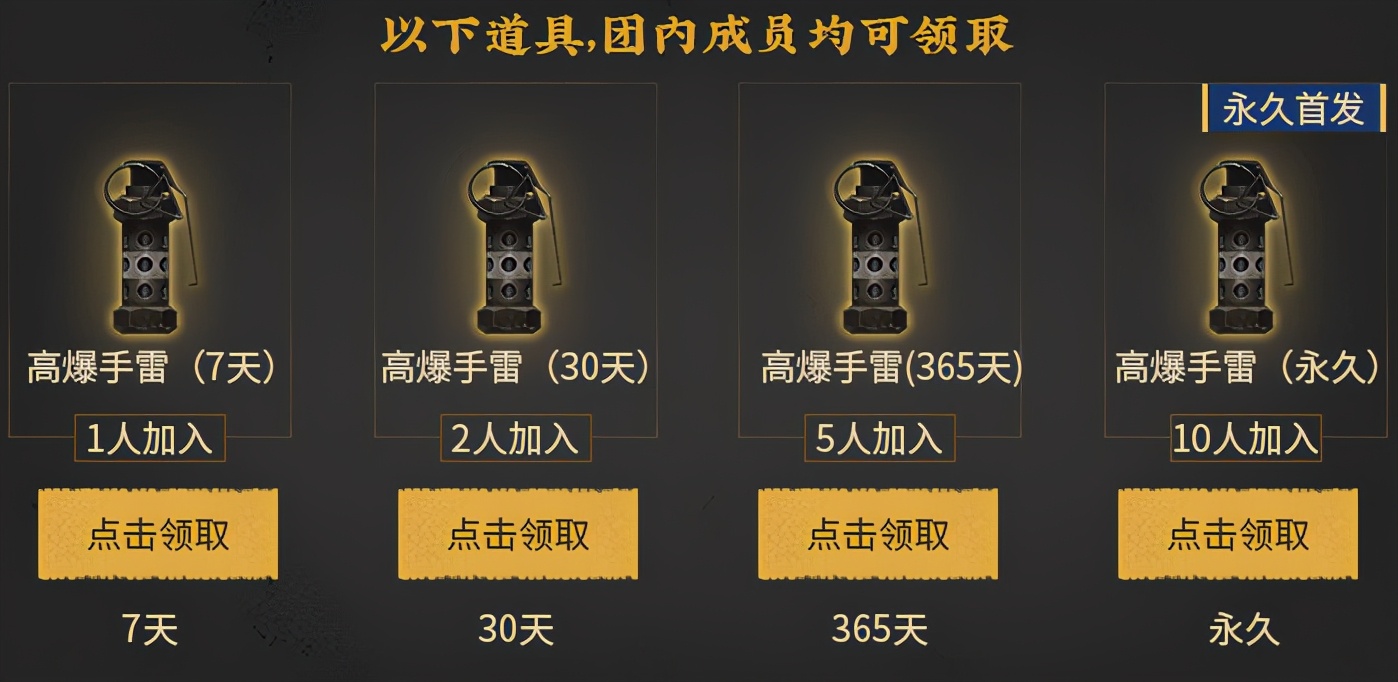 穿越火線：摸金團福利加碼，10人成團，可獲得永久高爆手雷