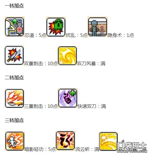 冒險島手游暗影雙刀加點 飛俠加點方法介紹