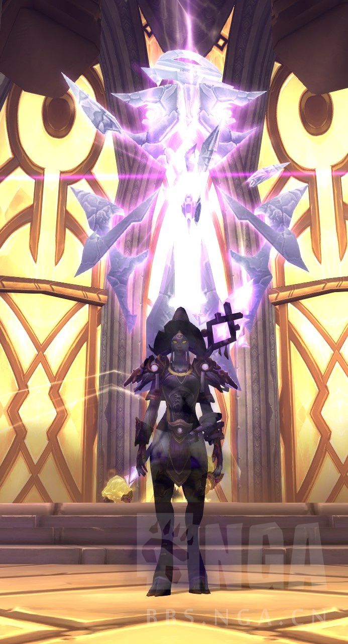 《魔獸世界》布甲幻化:融入于扭曲虛空之中 暗影之黑絲性感女巫