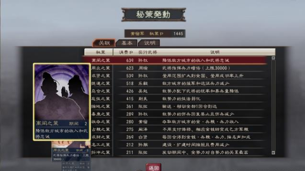 三國志12：上兵伐謀，盤點最實用的幾大城市秘策