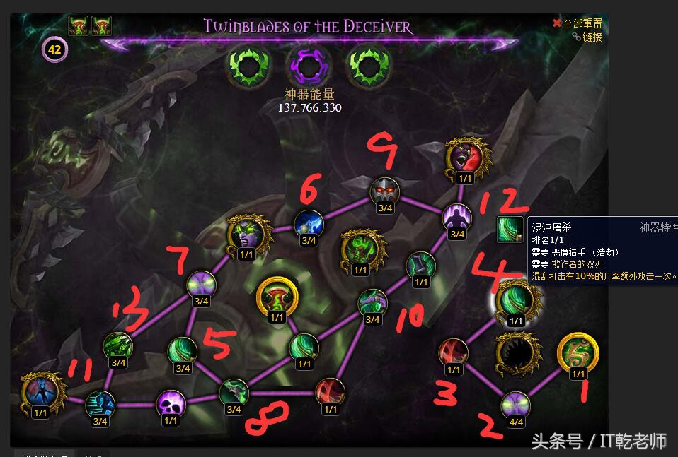 WOW 7.2 惡魔獵手DH 兩系神器加點攻略