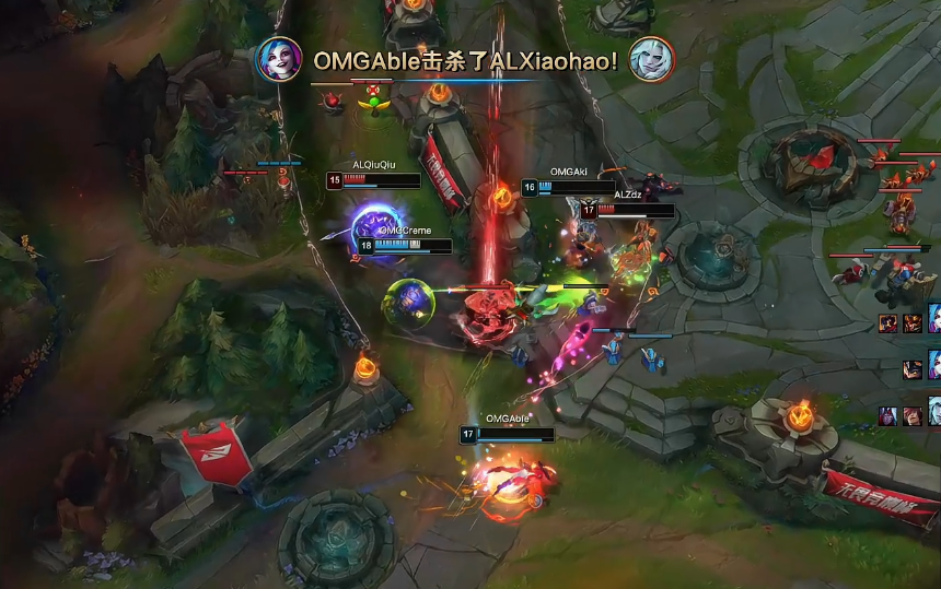 走A怪名場面重現賽場！OMG拿下兩連勝，Able化身救世主