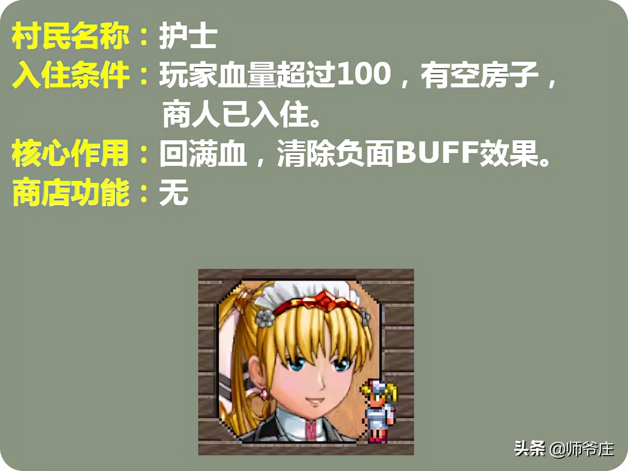 《泰拉瑞亞》入住條件研究與自制頭像展示(1)