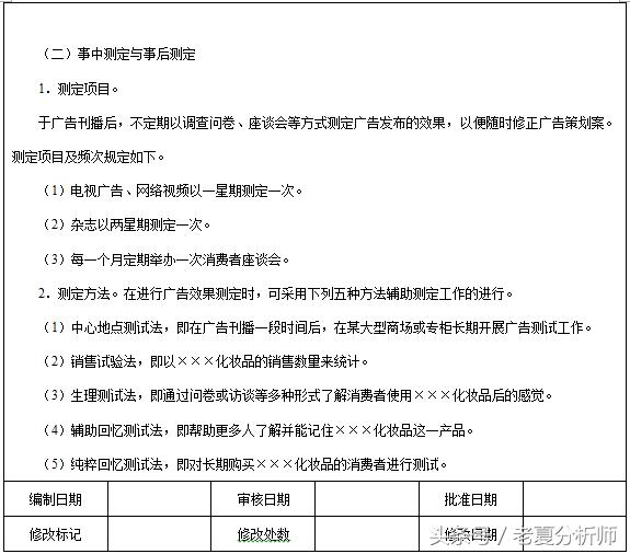 化妝品、護膚品廣告策劃書、營銷目標方案及廣告預算分配