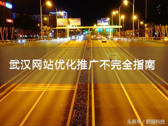 武漢網站優化推廣不完全指南