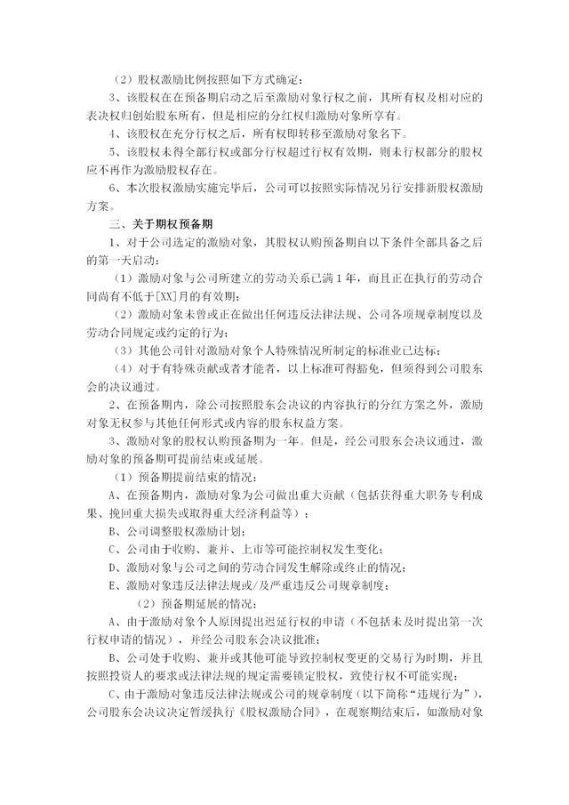 員工股權激勵方案、實施細則與員工股權激勵合同（適合老板收藏）