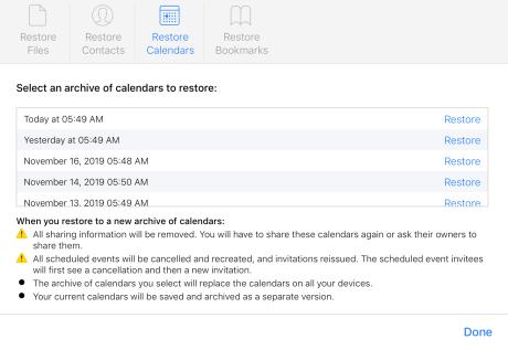如何還原已刪除的 iCloud 聯系人、日歷和書簽？