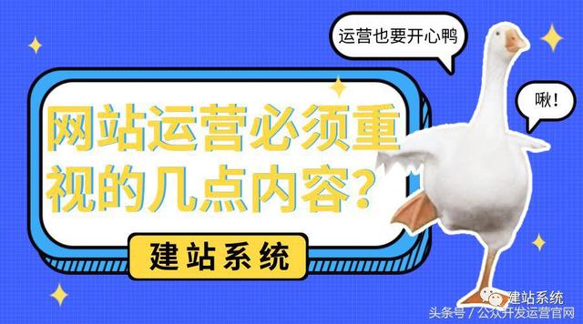 網站運營必須重視的幾點內容？