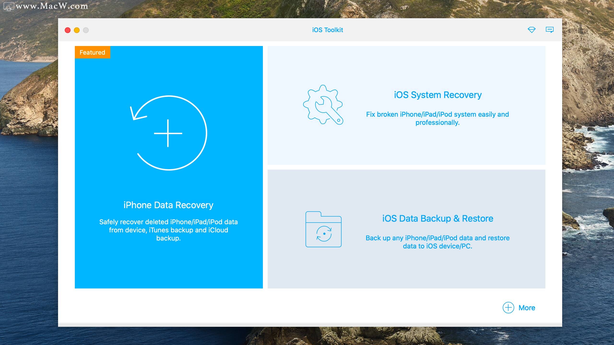 iOS數據恢復軟件Apeaksoft iOS Toolkit mac激活版