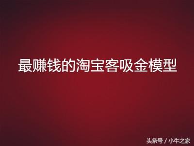 最賺錢的淘寶客秘笈