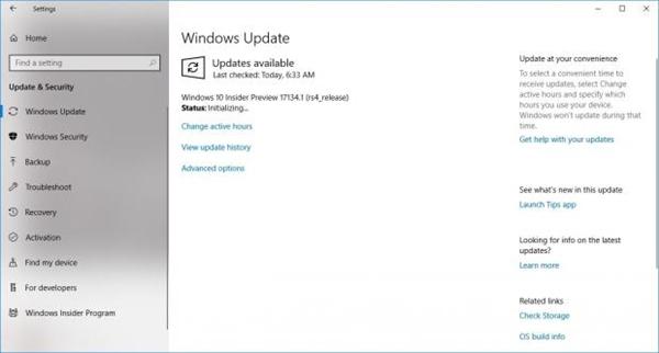 心累！Win10 17134出現設置閃退BUG：正式版恐再延期