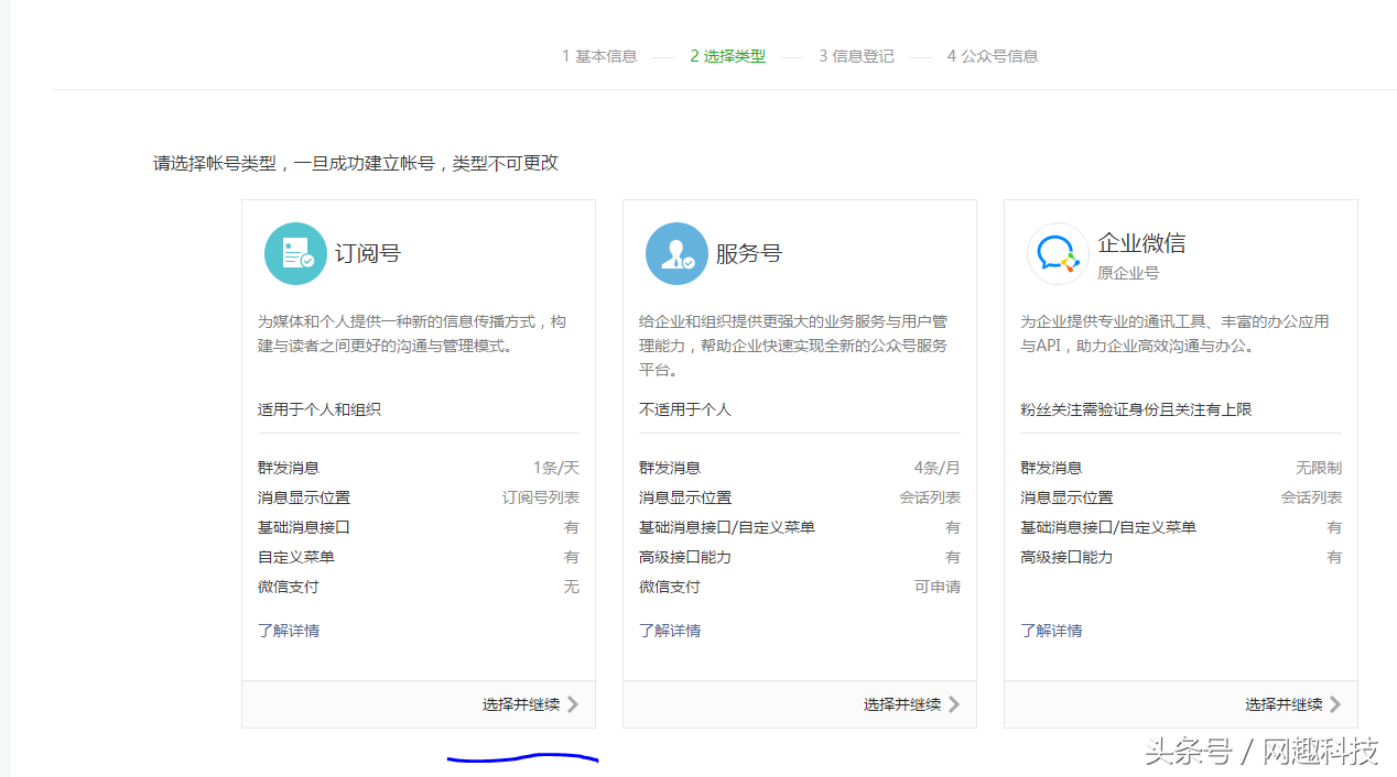 微信公眾號之個人公眾號申請開通流程