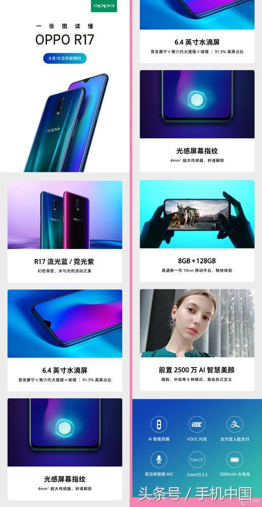 OPPO R17配置官方確認 驍龍670+8GB