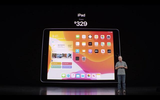 全新iPad發布：A10芯+10.2英寸屏，起售價2699元