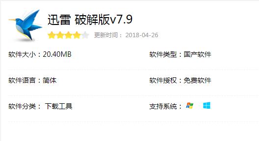 我研究了市面上十幾種迅雷破解版，發現還是它最好用