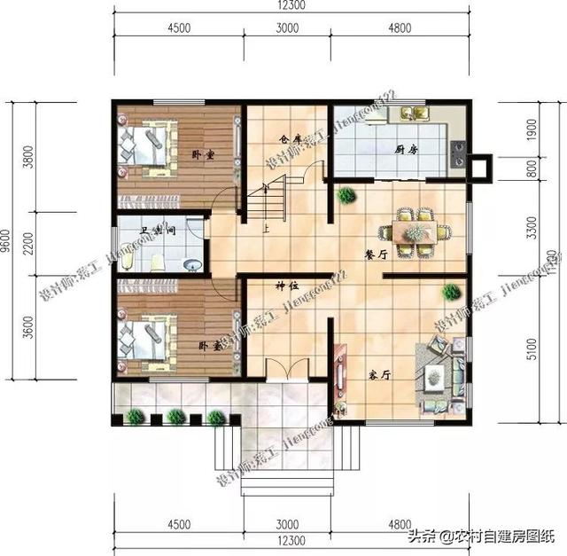 5款新農村自建房設計，帶堂屋才完美，2和4最實用