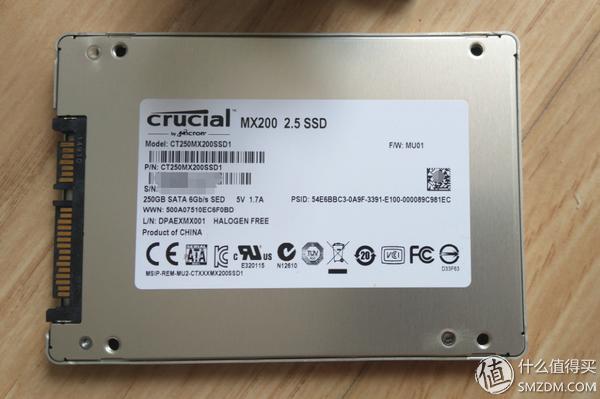 鎂光 Crucial 英睿達 MX200 250G SSD 開箱