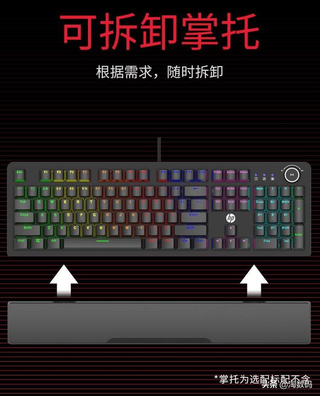 139元到手，104鍵黑紅青茶四軸可選，HP惠普推K10G電競機械鍵盤