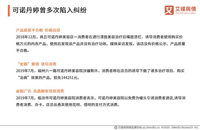 2020年315晚會“可諾丹婷虛假廣告”問題曝光輿情監測報告