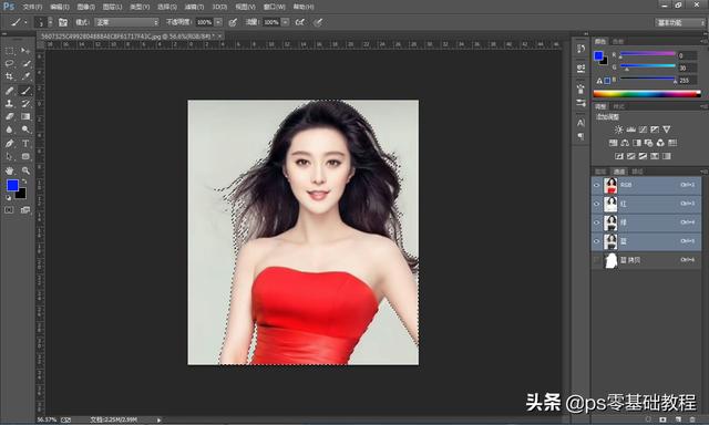 如何使用ps通道快速摳圖，零基礎也能學會的通道摳圖詳細圖文教程