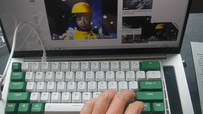61鍵雙模機械鍵盤分享——達爾優綠野EK861