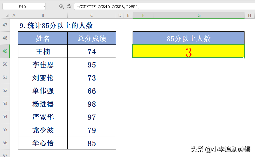 辦公人員必備12個函數公式（統計排名等），提高工作效率