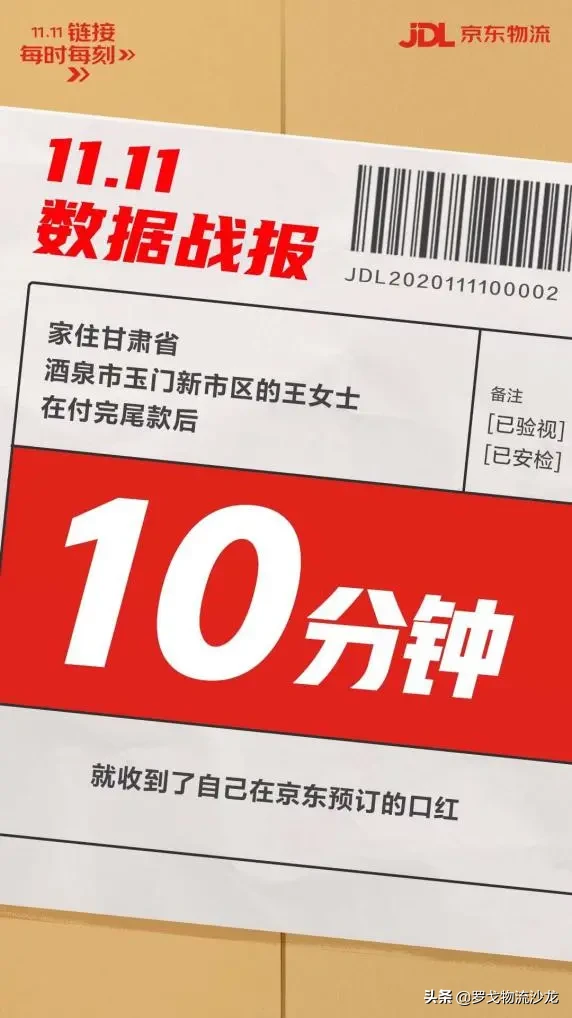 一分鐘收貨？菜鳥、京東物流、順豐、德邦等雙11首戰數據出爐