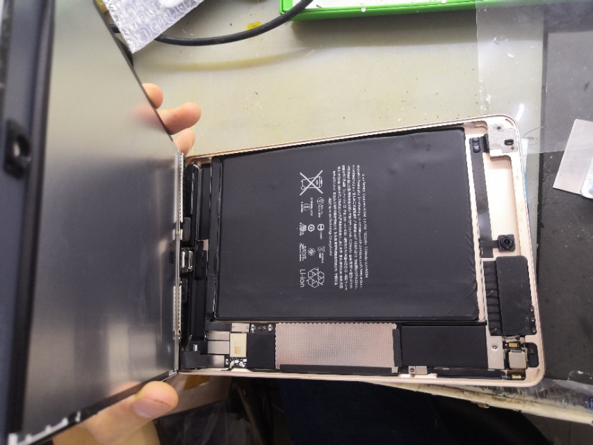 ipad mini 4   內部細節 和  A1538 換電池過程，