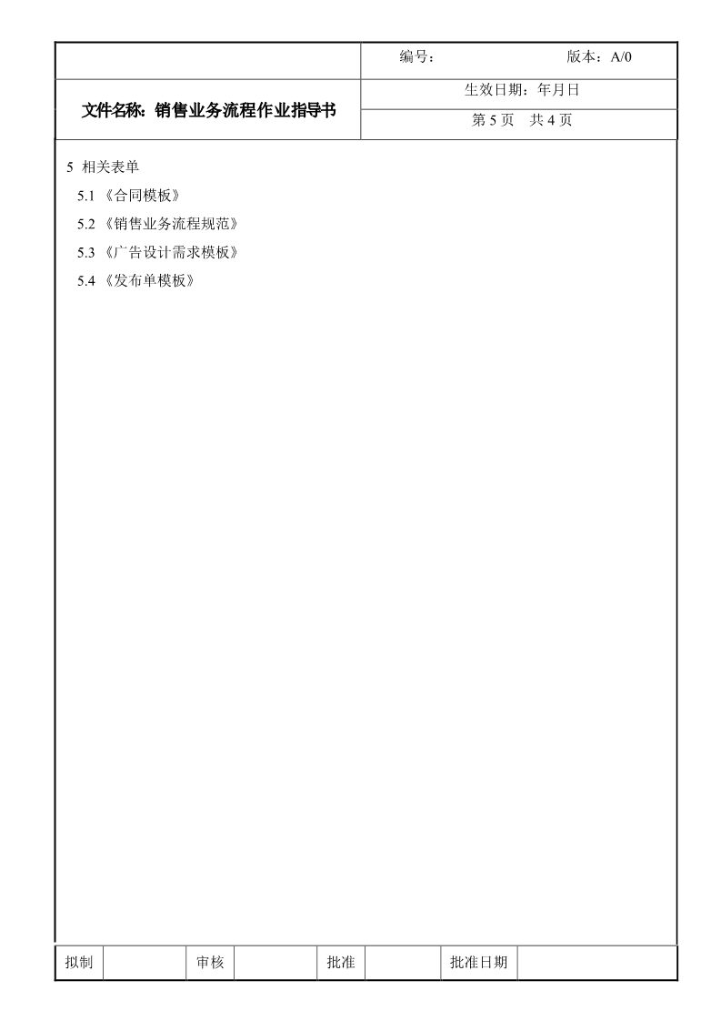 互聯網廣告銷售業務流程SOP