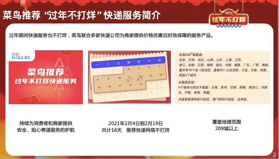 2021春節快遞不打烊，你的店鋪打烊嗎？中小賣家必看