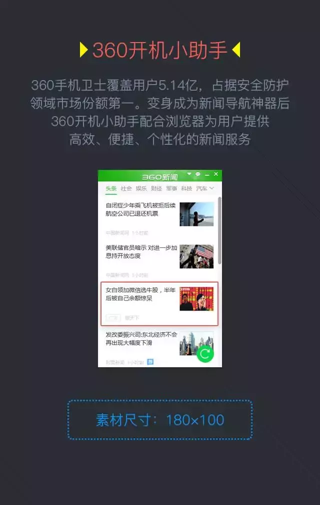 360搜索信息流廣告也上線啦！觀摩下模式